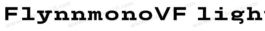 FlynnmonoVF light字体转换